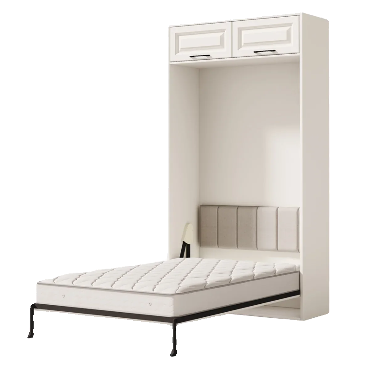 Balcony study multi-functional invisible bed cabinet integrated forward folding wall bed space saving small apartment balcony