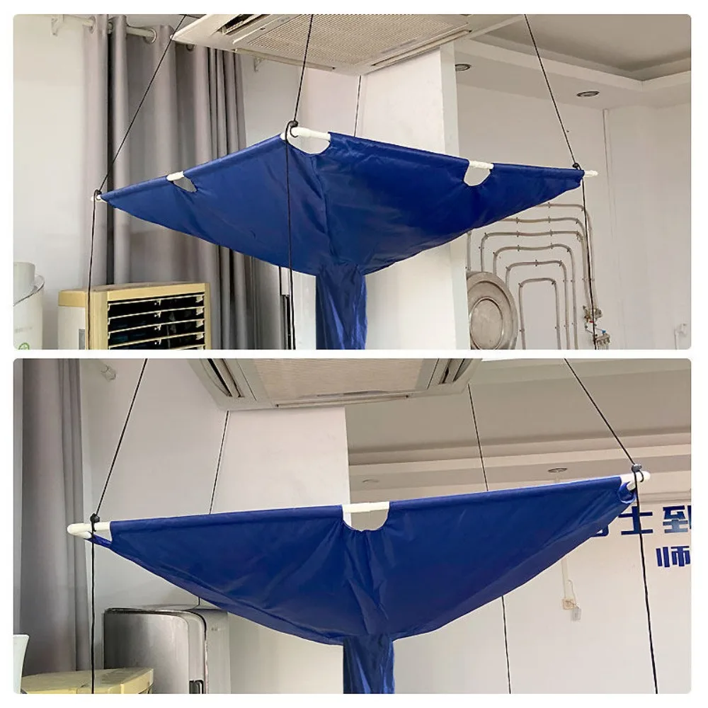 Central AC Cleaning Cover, Water Catch Bag for Outdoor Unit, Universal Protective Cover for Ceiling Cassette AC Cleaning view 6