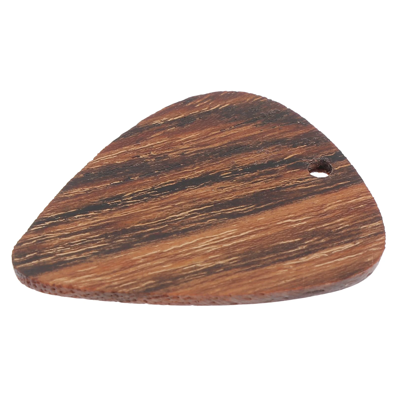 Wooden Pick Necklace Creative Decor Adorable Pendant Bass Guitar Shaped Music Instrument Useful Fingertip Guard Simple Plectrum