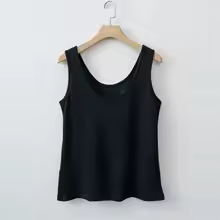 Tank Top Essential Sleeveless Casual Womens Lightweight Soft - Black