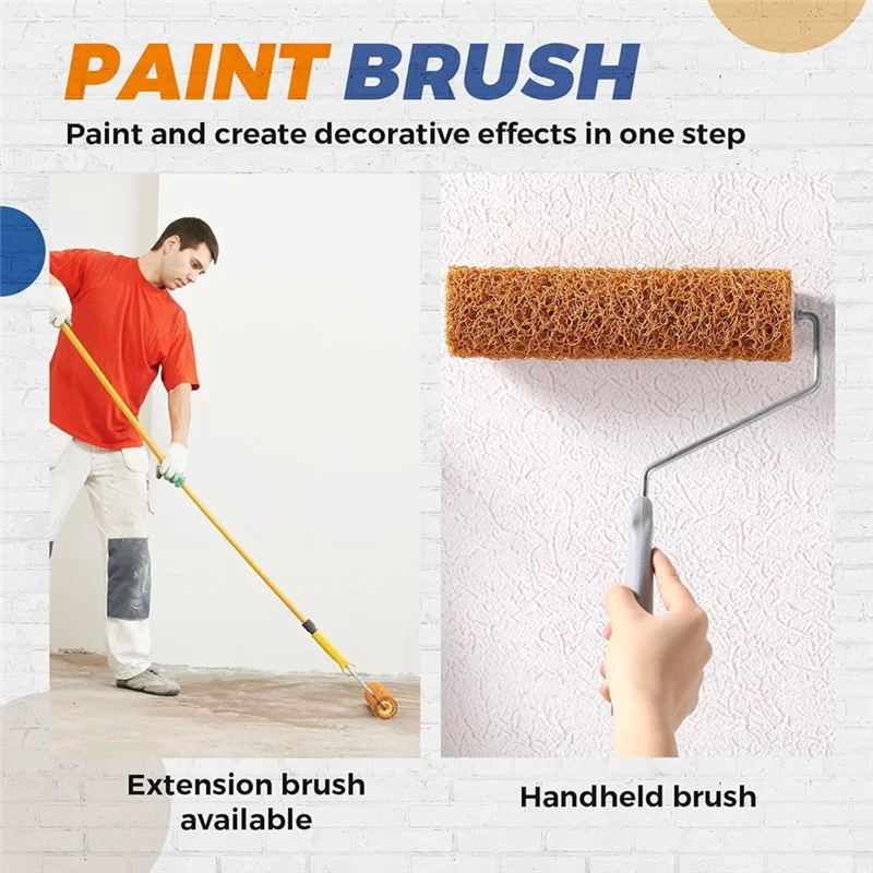 A40T 3 個テクスチャペイントローラーセットテクスチャローラー Forpainting 壁 Forpainting 壁 Forhome Improvement ペイント用品