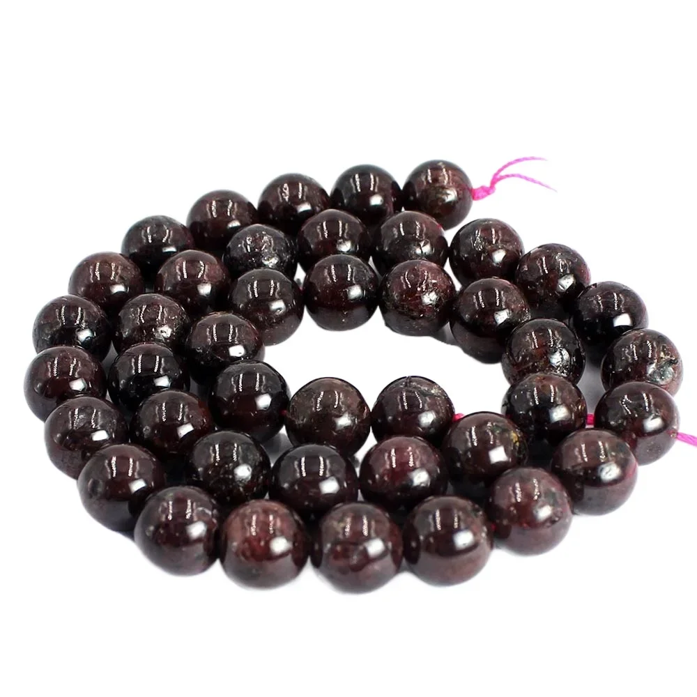 6 7 8 9  10mm Clearance Wholesale Jewelry DIY Natural Stone Crackle Gems Red Garnet Beads