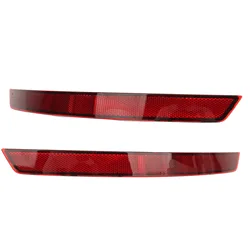 Rear Bumper Marker Reflector Red Safety Warning Reflector Easy Installation for Superb (3V) 2015 to 2022 Bumper Reflector