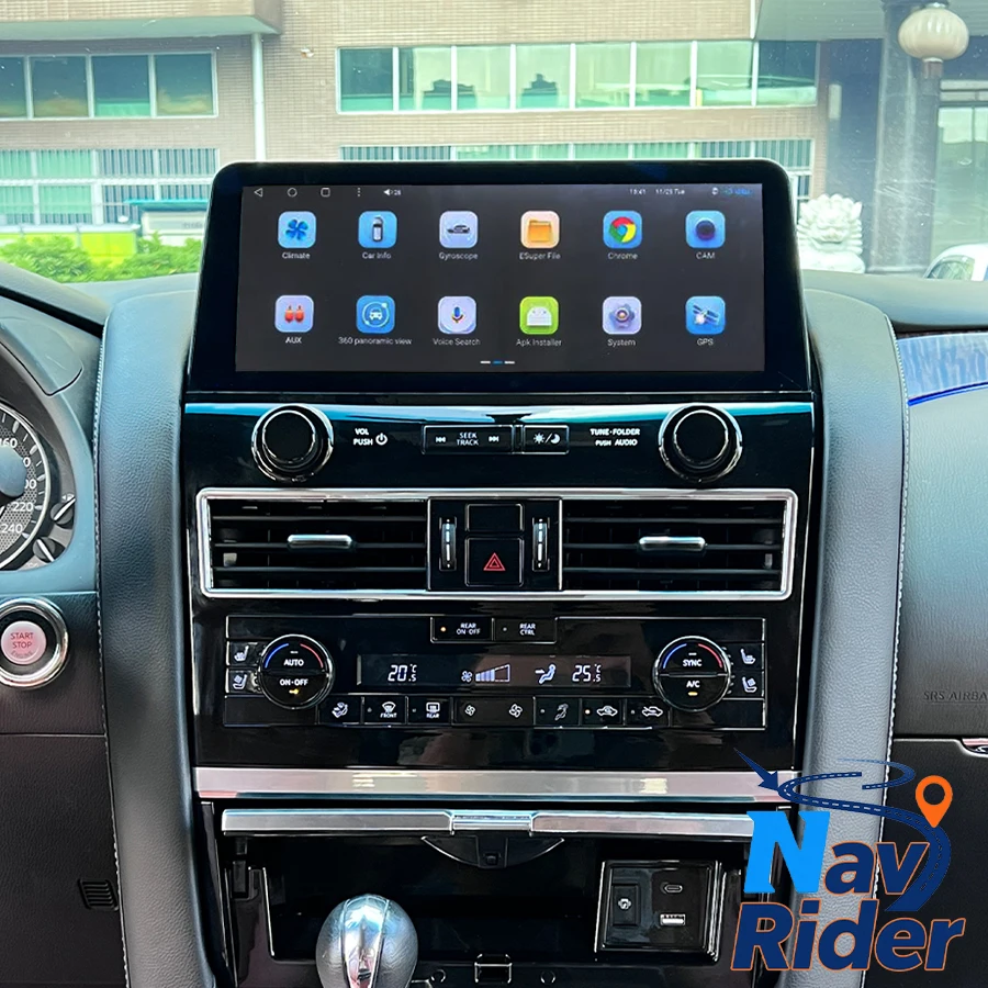 

For Infiniti QX80 QX56 2012-2019 For Nissan Armada Patrol Y61 Y62 Car GPS Radio Multimedia Player Carplay 12.3" Screen Android