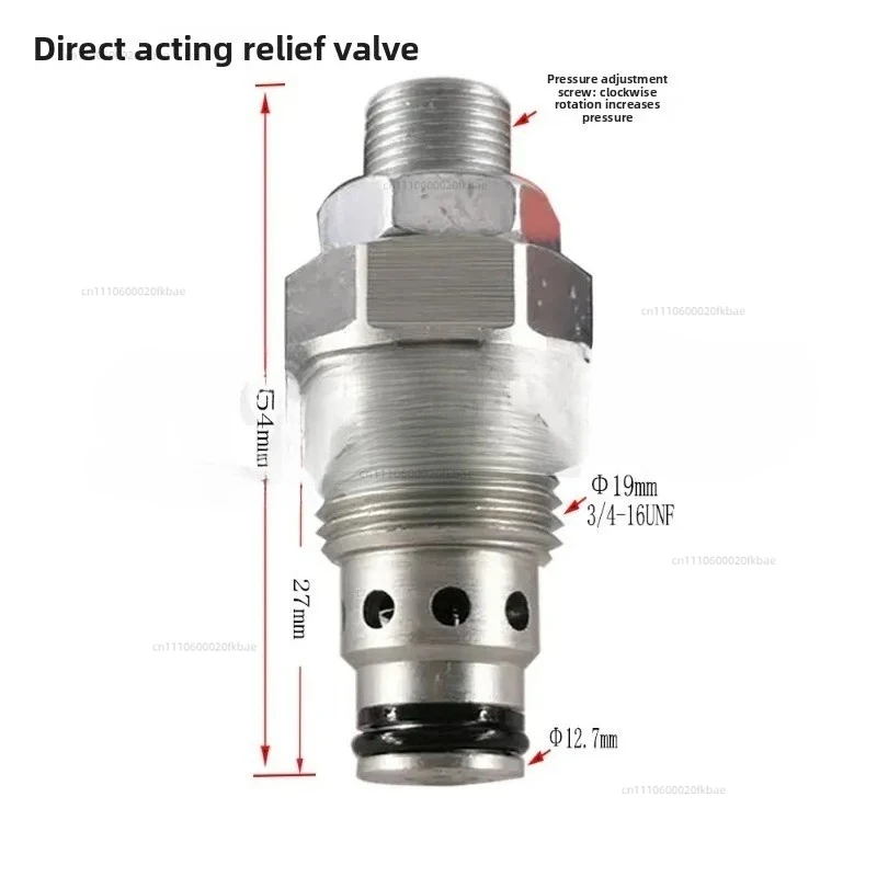 Hydraulic Relief Valve YF06-00 Small Adjustable Hydraulic Thread Relief Valve Pilot Valve Power Unit Manual Adjustment