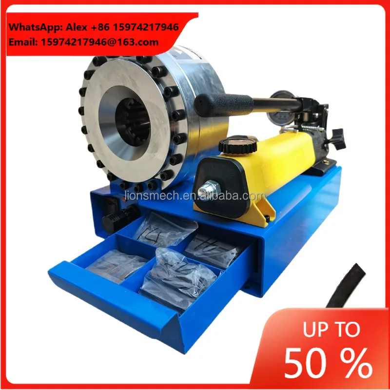 Good Quality Portable Manual Hydraulic Hose Crimping & Tube Shrinking Machine 220V