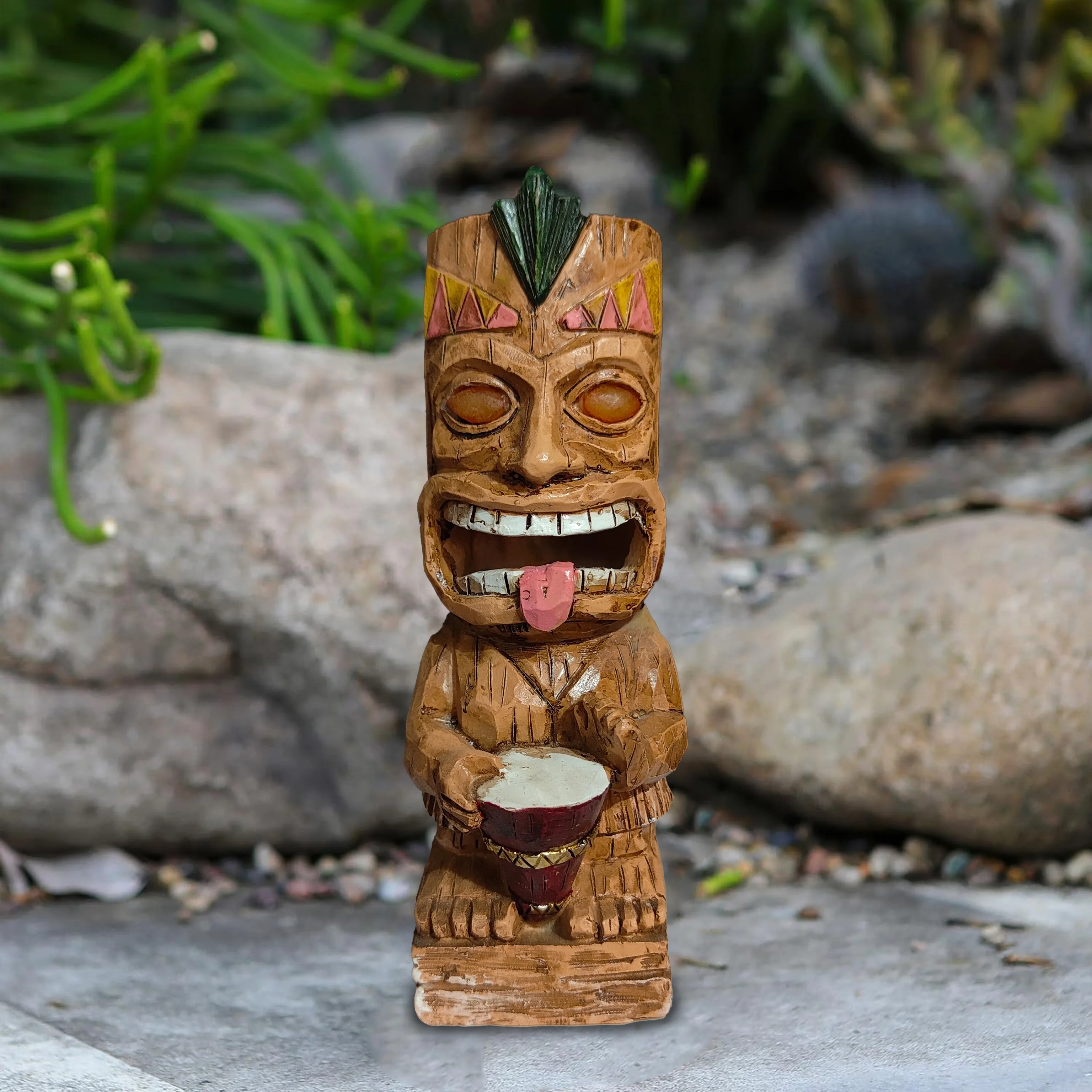 Maya Series Decorations, Tiki Hawaii Maya Tribe Totem Garden Lawn Lights, Solar Lighting, Garden Solar Decorations,