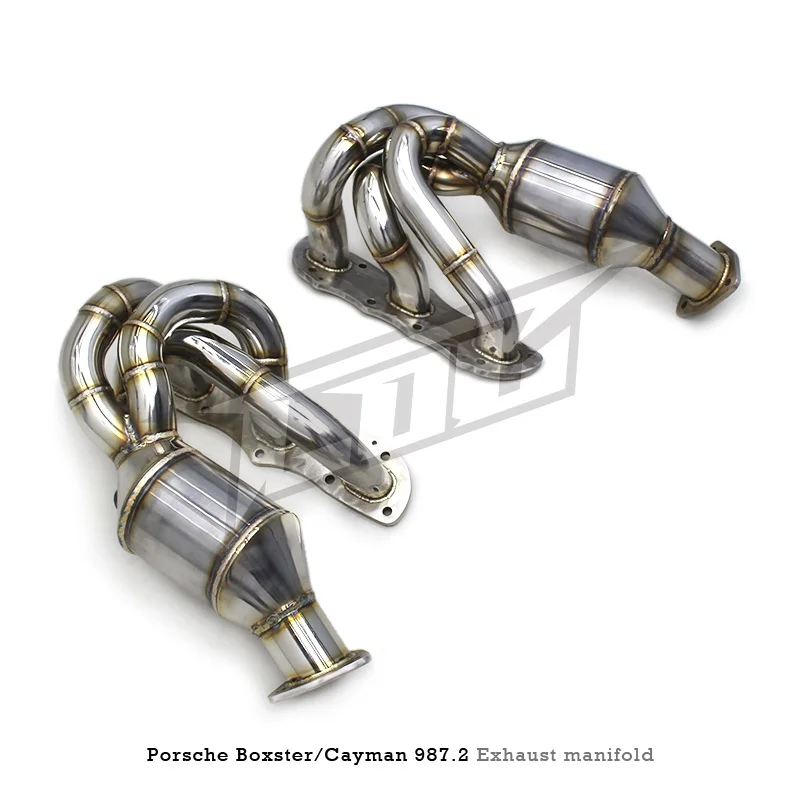 Head Section High flow Pipes Exhaust Pipes branch downpipe Exhaust Pipe with catalyst For Porsche Boxster/Cayman 987.2 