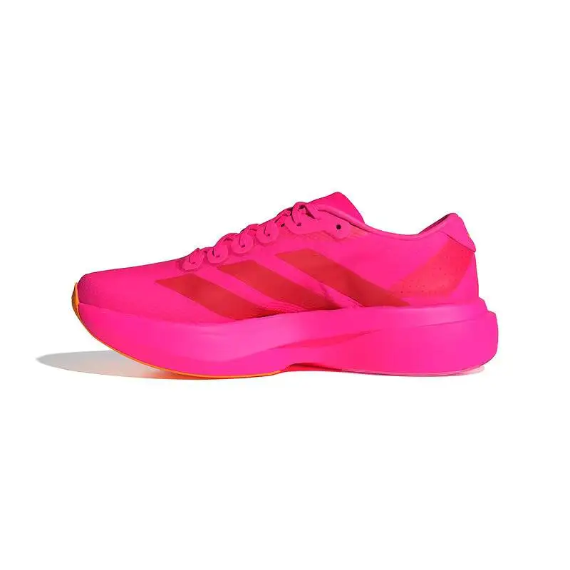 KI6902 Mens Adidas Racing Running Shoes Bright Pink Pure Ruby Red Bright Orange Sport Sneakers