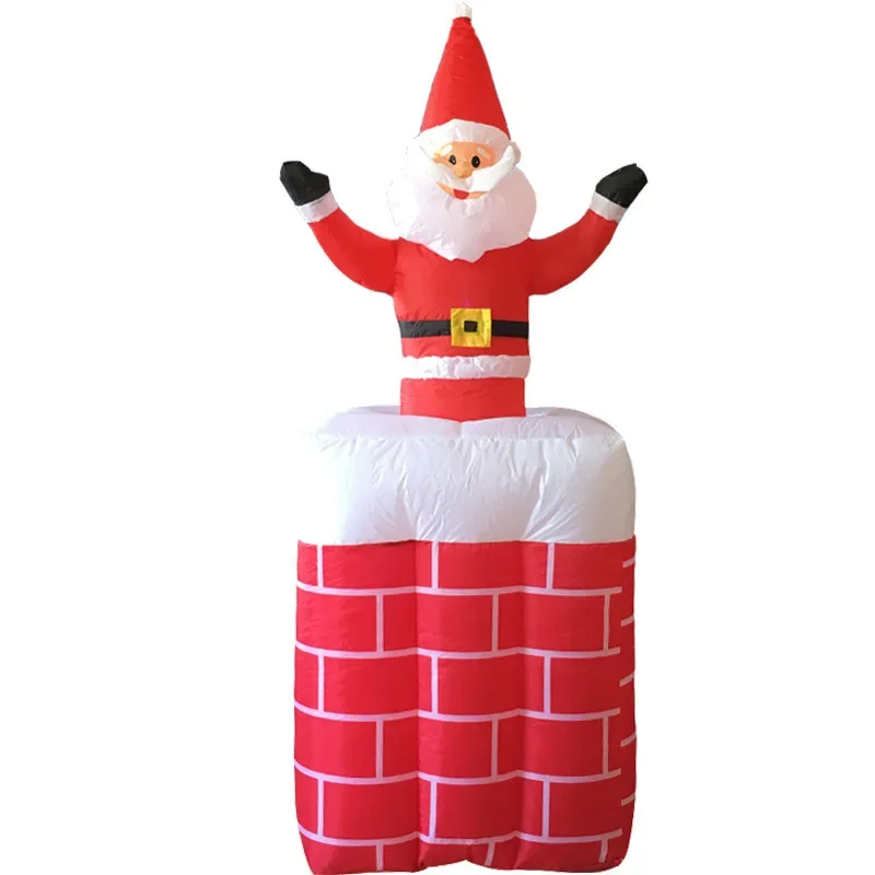 

Christmas decorations lift 1.6M chimney Santa inflatable air mold props