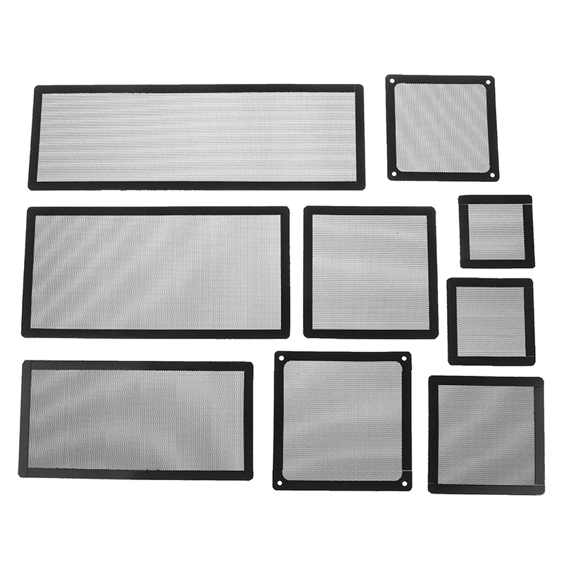 Anti Dust Magnetic Net Cover for Computer Cooler Fan; PC Case Dust Filter Mesh with Frame