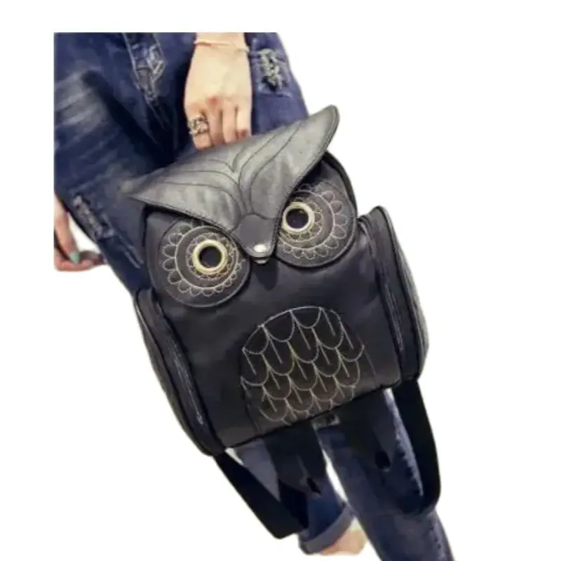 1pcs/lot Cute Owl Fashion Backpacks Cartoon owl Women Backpack Softback School Bags Teenage Backpacks 4colors