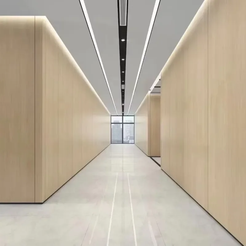 Soundproof Interior Demountable Office Steel Partition Wood Solid Wall Panel for Room Division Modular Partiiton Wall