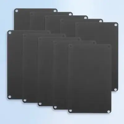 

10 Pcs Blank Nameplate Aluminum Metal Sign Multifunction Door Plate DIY Accessory Engraving Customizable Hotel Door Plate Small