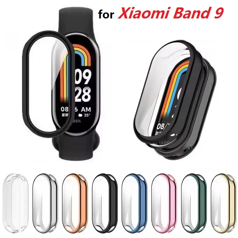 

Защитный стеклянный чехол для Xiaomi Mi Band 9, стеклянная защитная пленка для экрана для Xiaomi Mi Band Mi Band 9, чехол-бампер