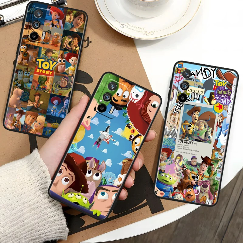 Disney Toy Story Black Phone Case For OPPO Realme 5 6 7 8 9 10 i (Global) Pro Narzo 50A Narzo 50i 5G Funda Soft Shell Cover Capa