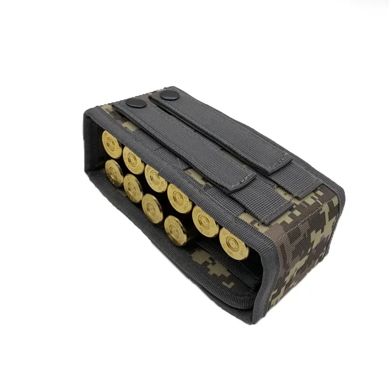 12 Rounds Tactical Cartridg Shotgun Foldable Pouch 12 Gauge Holder Bag Gun Ammo Bullet Mag Bag Hunting Shell Accessories