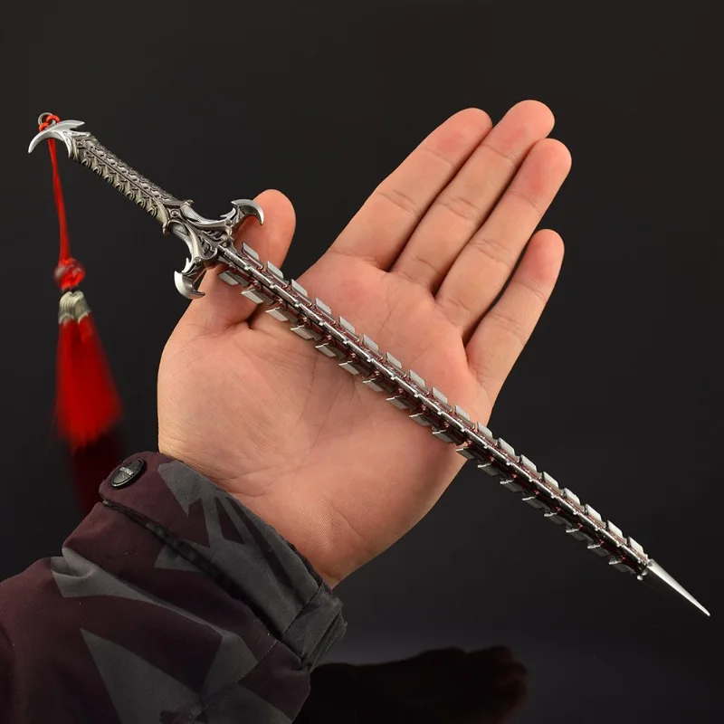 30 センチメートル/11.81 インチデューティゲーム周辺武器モデルスネークブレード金属工芸品装飾模型玩具剣デスクトップディスプレイコレクションギフト