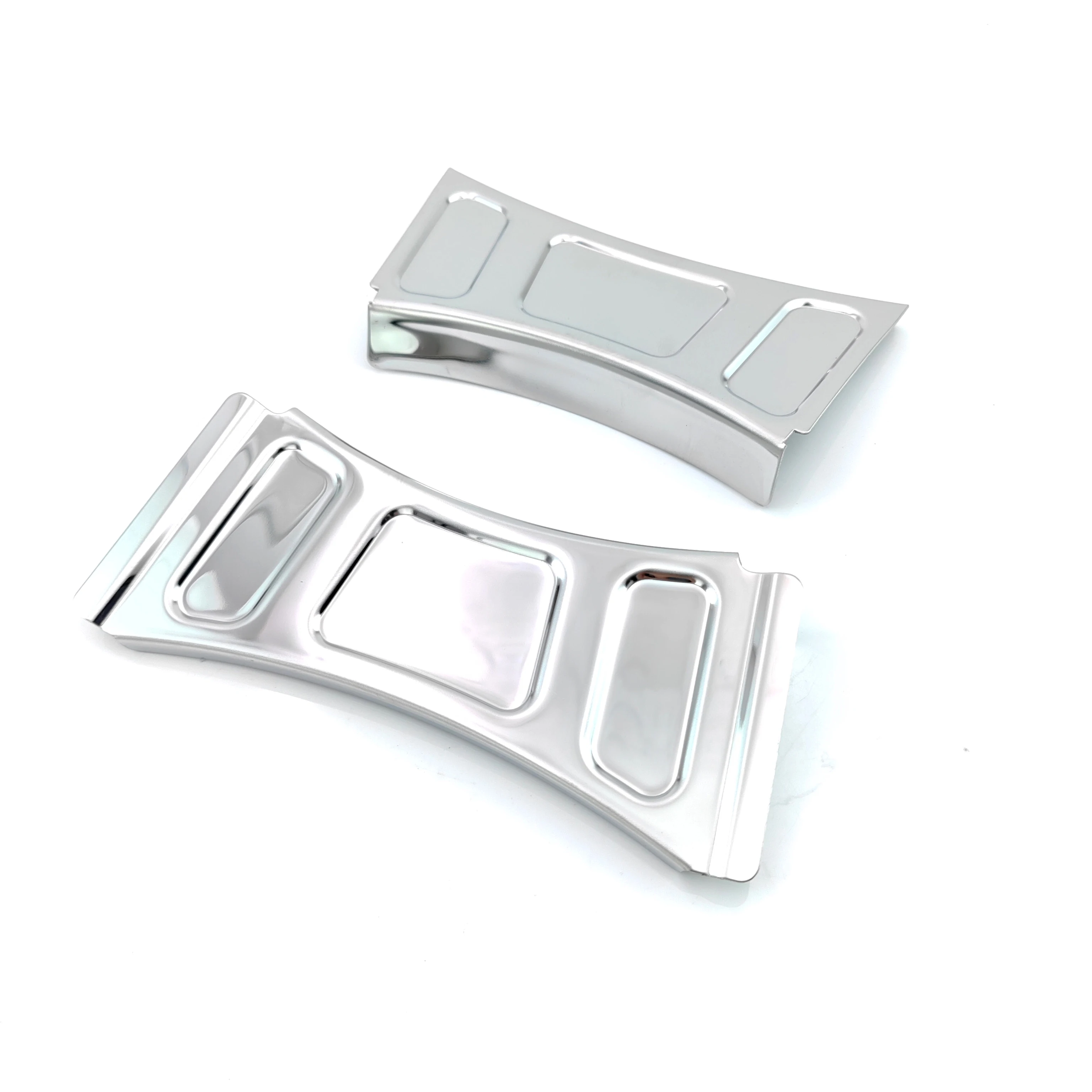 For Motorcycle Harley Touring Modified Front Frame Chrome Trim Twin Lights Street Glide Road King Neck Plating Cap 89-13