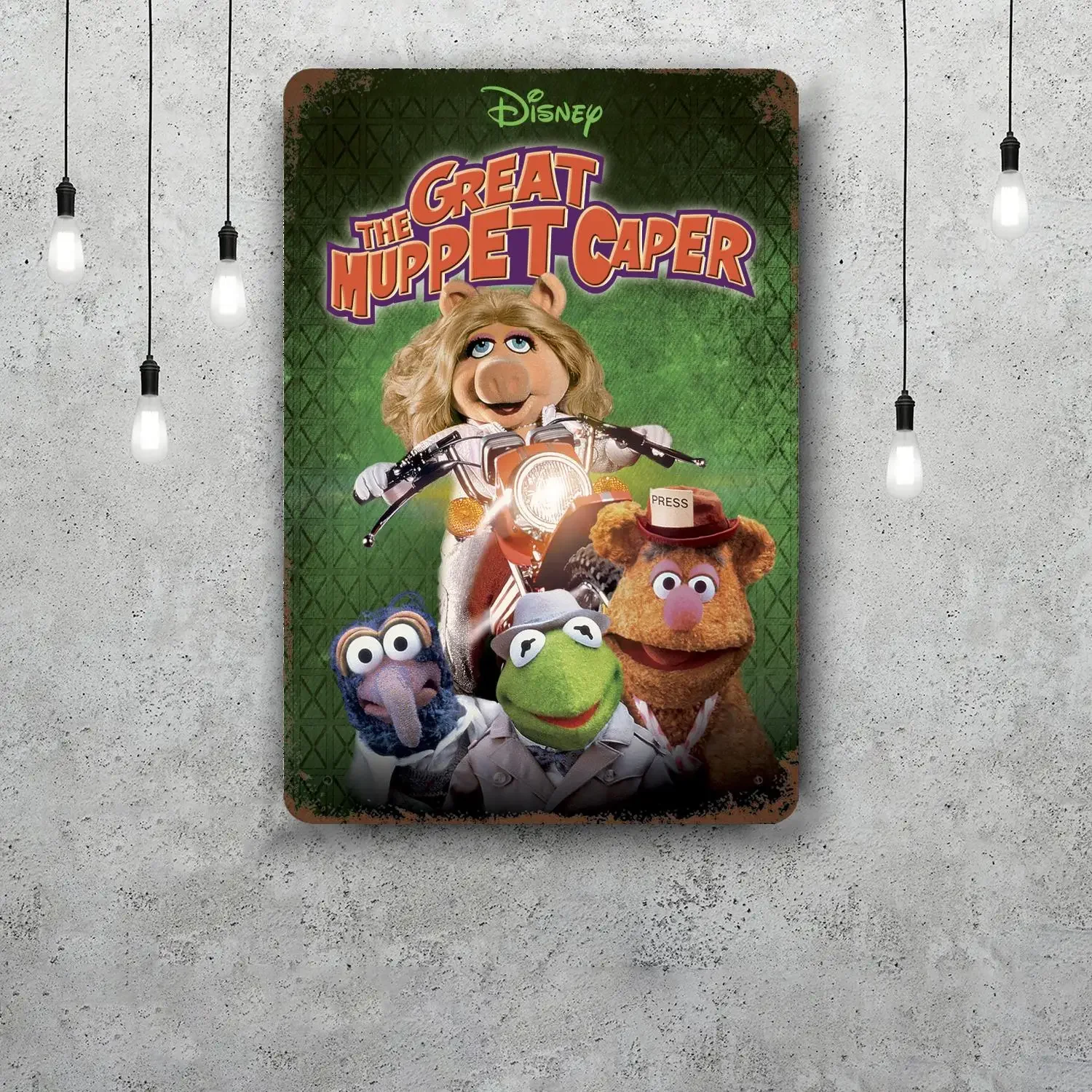 MINISO The Great Muppet كابر ديكور ملصق خمر تين تسجيل علامة معدنية لوحة الزخرفية لحانة بار كهف الجدار الديكور #6