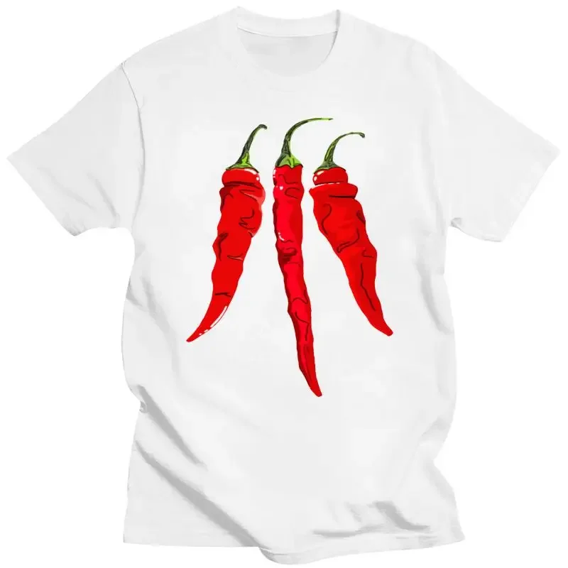 Personalized 100% Cotton S-XXXL Homme Sunlight Basic Trend Shirt New Chile Chili Pepper Hot Sauce Spicy Food Paprika T Shirt