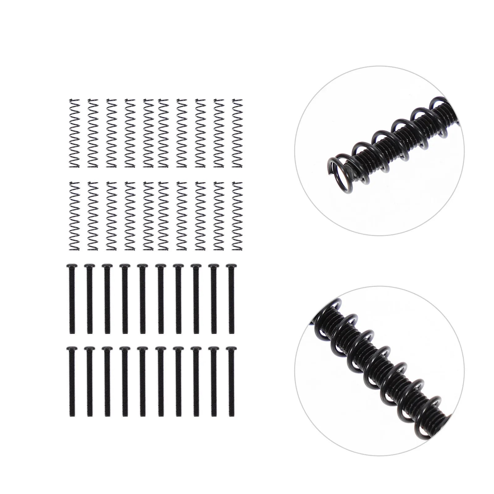 

1Set Guitar Screws and Springs Iron Durable Electric Guitar Pickup Springs Perfect Craftsmanship Practical Replacement Parts