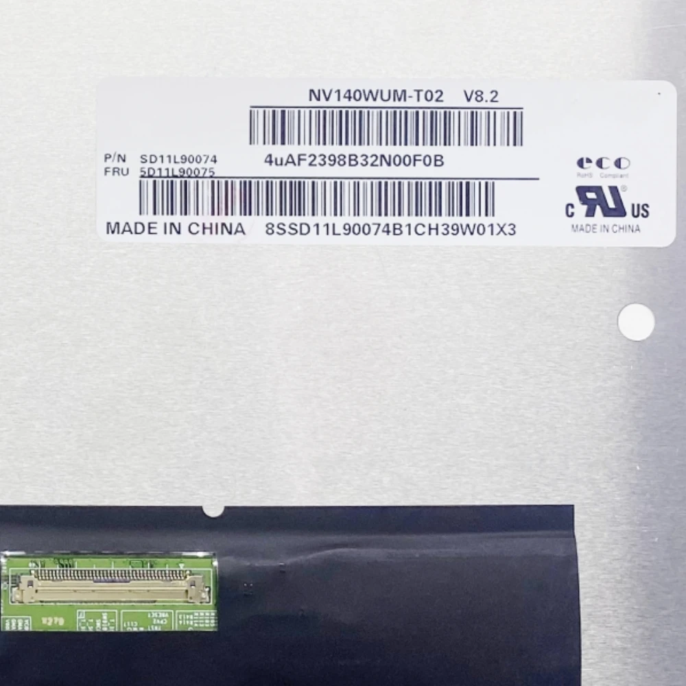 

NV140WUM-T02 IPS Display Panel FHD 1920x1200 60Hz EDP 40pins 14.0 Inch LCD Touch Screen