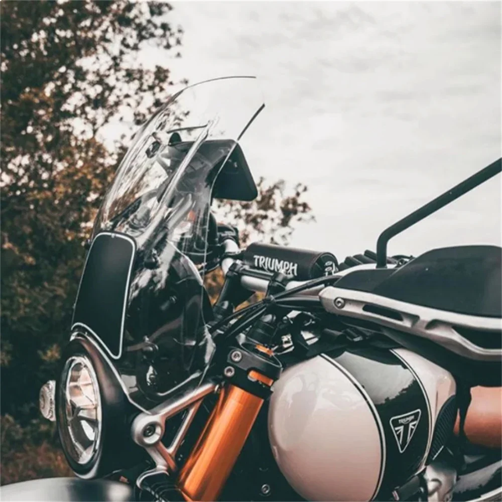 For TRIUMPH Scrambler 1200 XE windshield modification 1200XC 1200X front windshield with raised and enlarged windshield panel