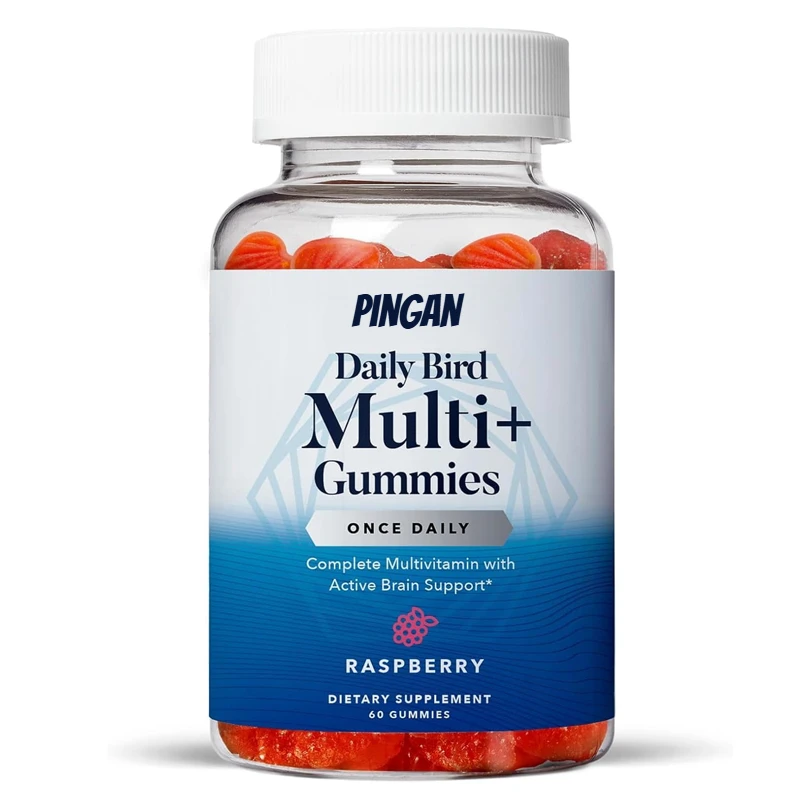 

Compound Vitamin Gummies, Containing Folic Acid, Whole Food Compound Vitamin Gummies for Adults and Children, Once A Day