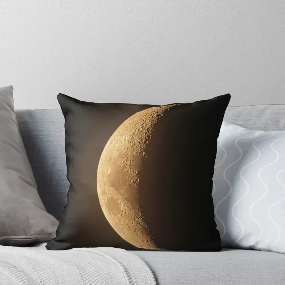 

Yellow Moon Throw Pillow Christmas Pillows Sofa Covers For Living Room christmas ornaments 2025 Decorative pillowcase pillow