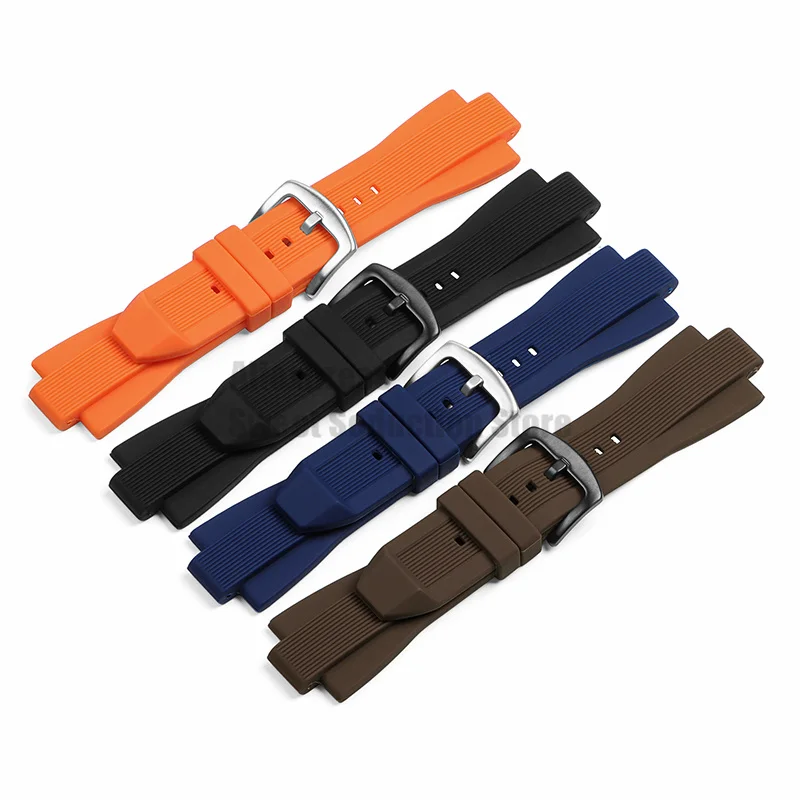 Silicone Rubber Watch Strap for Michael Kors MK8730 MK9019 MK8295 MK8492 Watch Band Soft Sport Wristband Watch Accessories