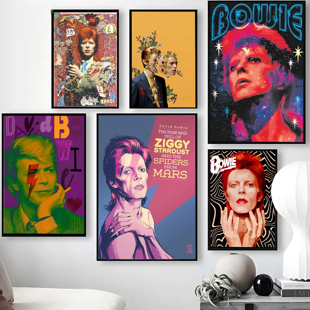 British Rock Singer D-David B-Bowie Poster Paper Print Home Living Room Bedroom Entrance Bar Cafe Art Painting Decoration