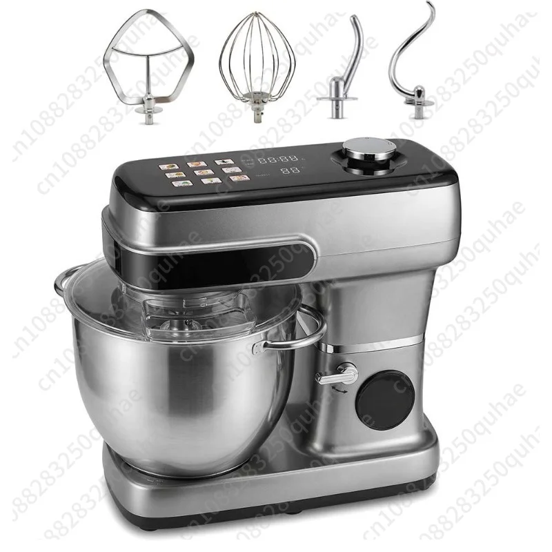 Commercial-Grade 12L Touch Control Chef Machine, Heavy-Duty Stainless Steel Dough Mixer, Multi-Function Kitchen Food Processor