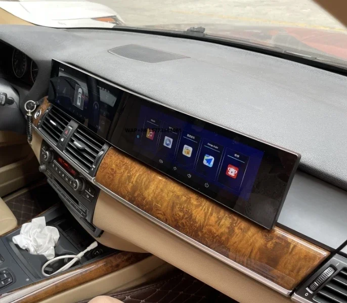 

Двухэкранный 21-дюймовый автомобильный GPS-навигатор на Android 13 X5 E70 X6 E71 CIC 2007-2013 с мультимедиа и DSP для DVD-плеера