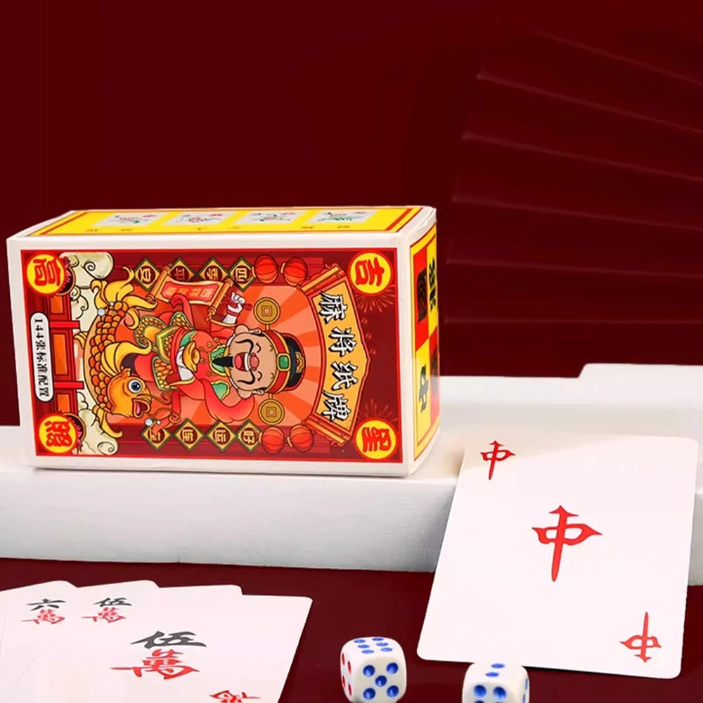 

Mini Funny Mahjong Paper Card Toy Thinking Exercise Puzzle Game Novelty Birthday Gift