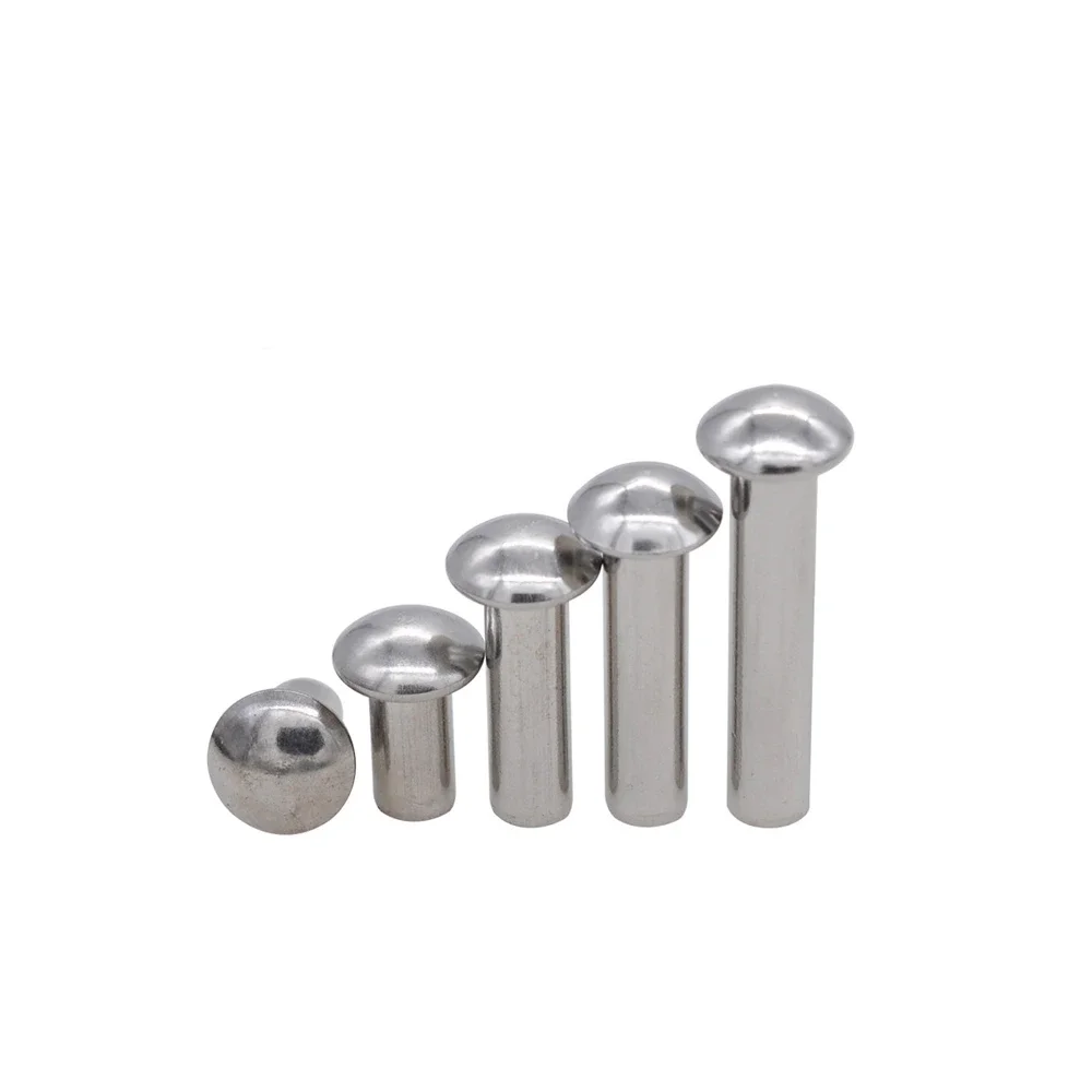 SS304 round head /mushroom head solid rivets 2*8 din660