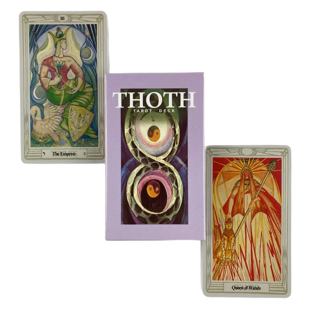 Thoth Tarot Cartões Um 78 Deck Oracle Inglês Adivinhação Edição Borad Jogar Jogos