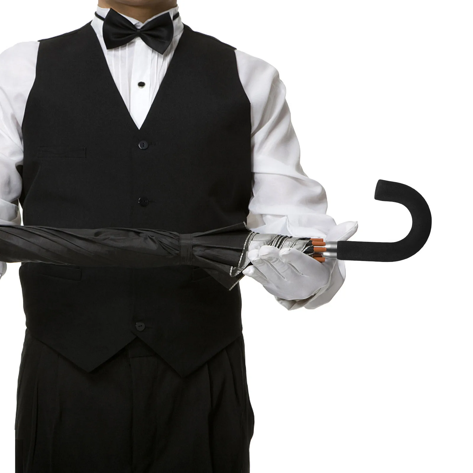 

Umbrella Handle Replacement Part Ergonomic Sponge Grip for Rain Umbrella J Shape Handle Durable Repair Accessory