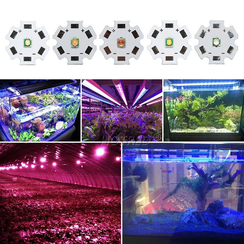 고출력 LED 칩, 3W 3535, 365nm, 375nm, 385nm, 395nm, 410nm, 420nm, 430nm, 450nm, 460nm, 490nm, 660nm, IR 730nm, 808nm, 850nm 다이오드, 10 개