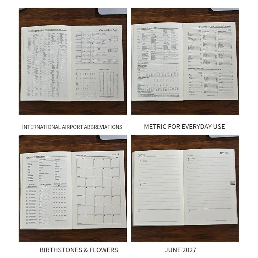 

High Quality A5 2027 Agenda Book Mini Pocket with Calendar Diary Weekly Planner Appointment Book Students