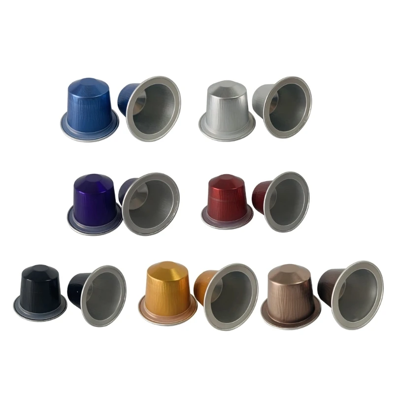 

100 Pcs Aluminum-Foils Coffee With Seal Lids Sticker Coffe Disposable Coffee Pods Cups Easy to Use