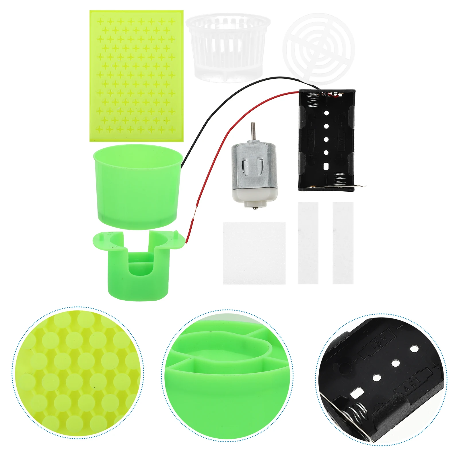 

2 pcs Diy Dewatering Bucket Scientific Experiment Kit For Kids Educational Plastic Earthquake Alarm Tool Student