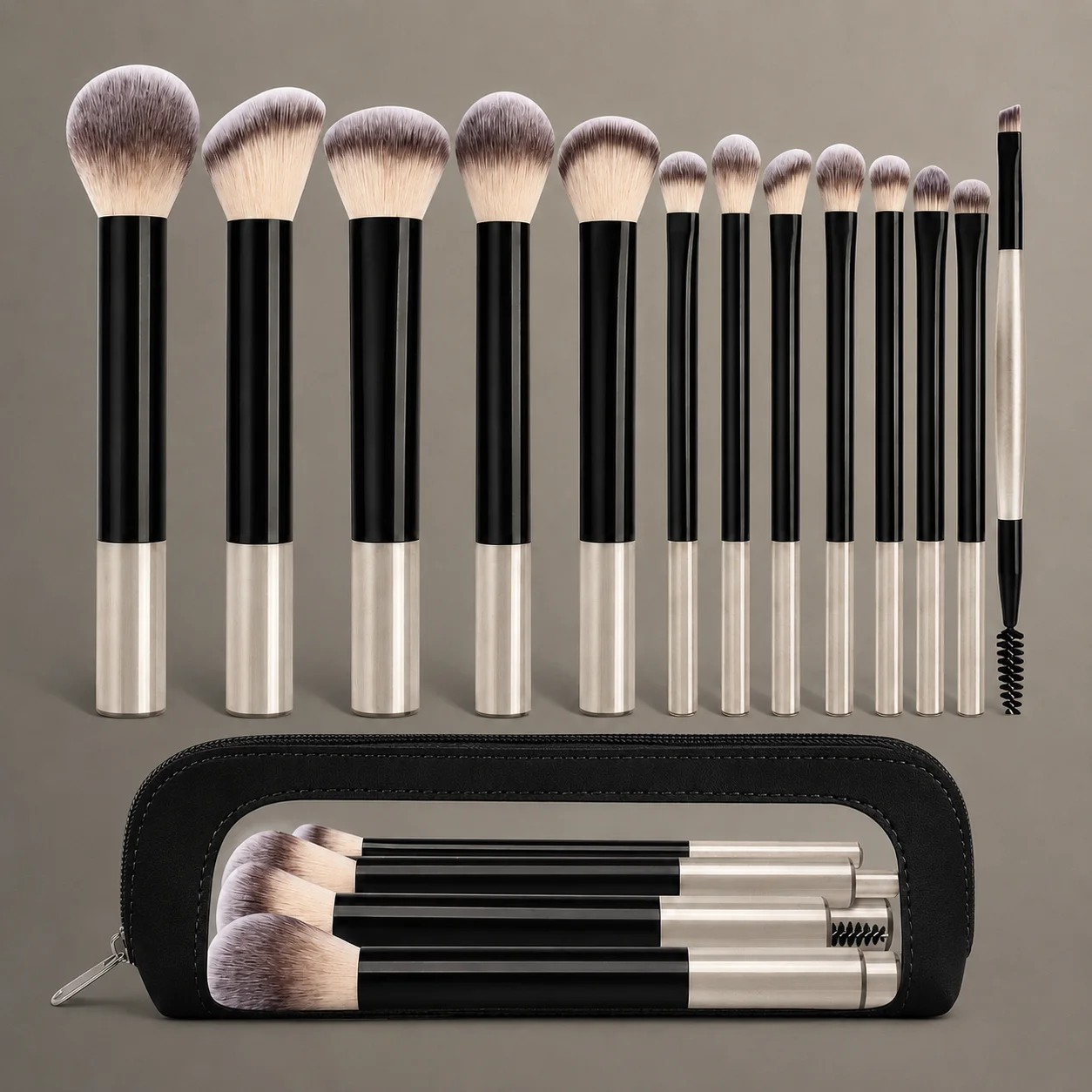 13/17/22pcs Makeup Tool Set, Professional Makeup Brush Set, Makeup Bag, Accessories, Foundation Brush, Blush Brush view 3