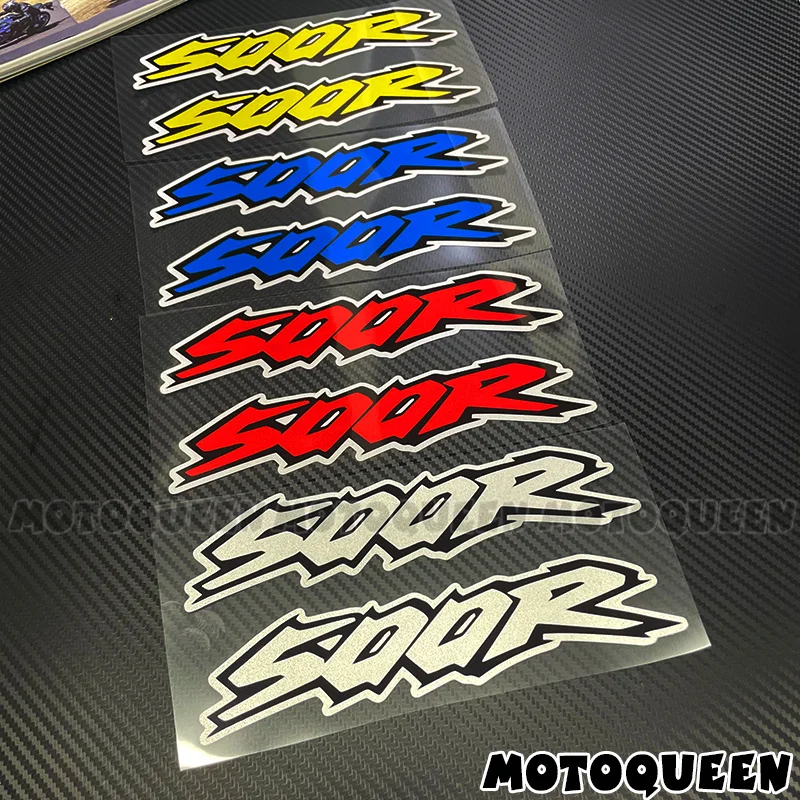 2PCS Graffiti Font Motorcycle Sticker Racing Number Letter Vinyl Decal Waterproof UV Resistant Dirt Bike Side Panel Tank Decor