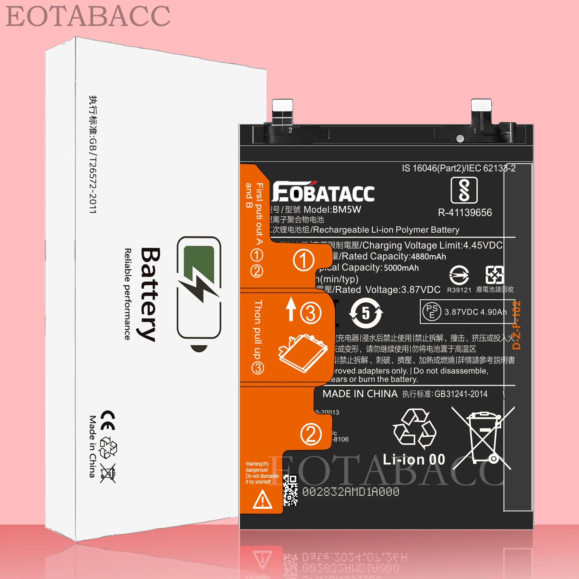 EOTABACC 100% New Original Battery BM5W For XIAOMI K70/POCO F6 PRO Battery +Tools