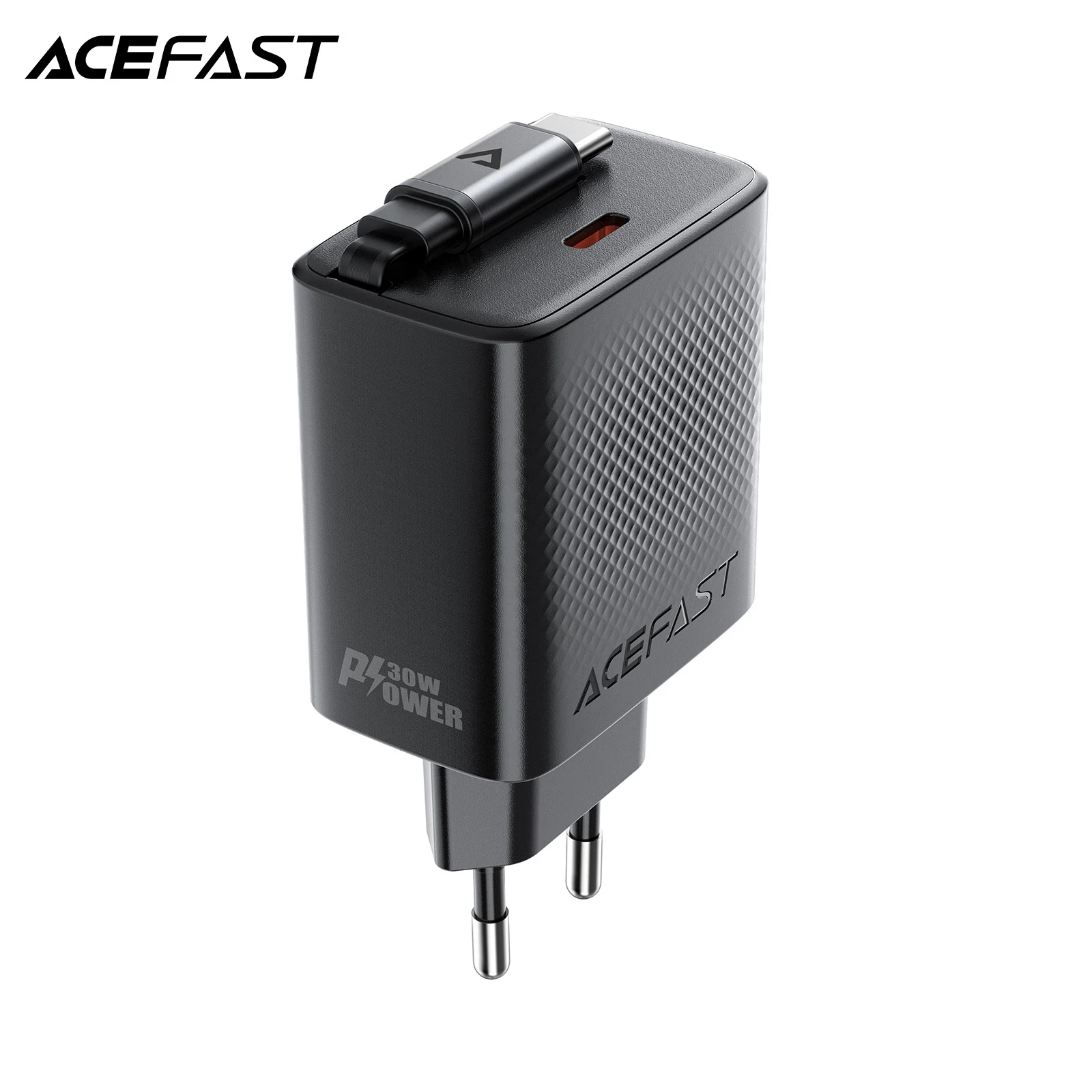 

ACEFAST GaN PD30W Phone Fast Charger For iPhone 15/16 Pro Max Wall Travel PD Adapter with Magnetic Retractable Cable For Samsung