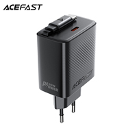 ACEFAST GaN PD30W Phone Fast Charger For iPhone 15/16 Pro Max Wall Travel PD Adapter with Magnetic Retractable Cable For Samsung