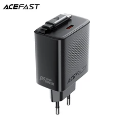 ACEFAST GaN PD30W Phone Fast Charger For iPhone 17/16 Pro Max Wall Travel PD Adapter with Magnetic Retractable Cable For Samsung