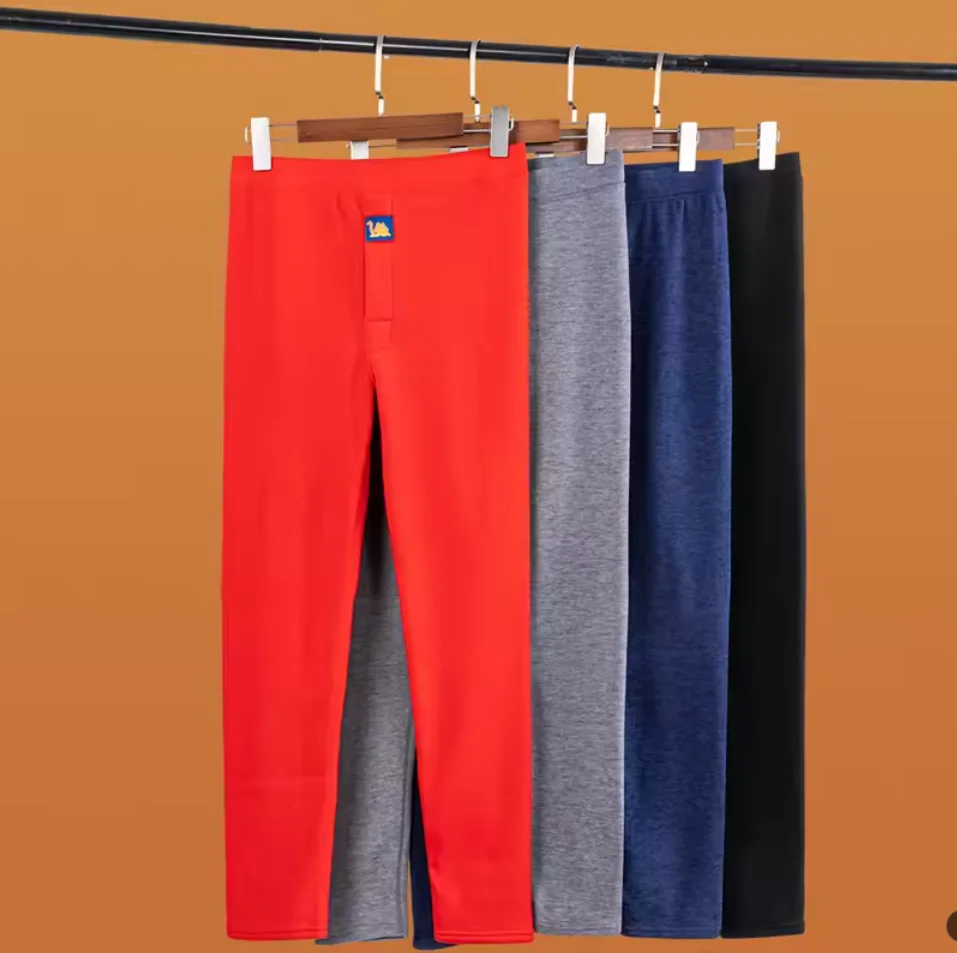 Men's Thermal Underwear Winter Basic Autumn Thermo Leggings Soft Comfort Waist Elastic Knee Male Base Layer Pant Plus 8XL 7XL