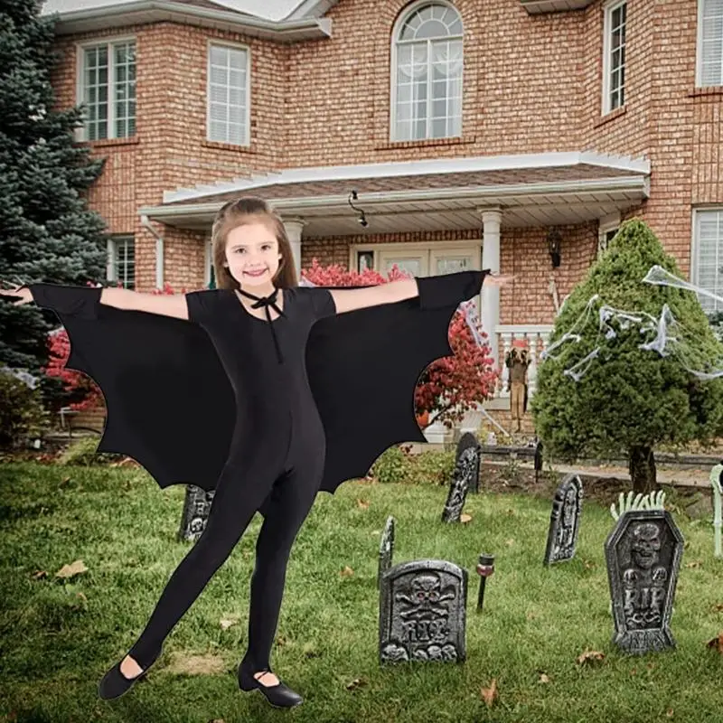 N7YF Unisex Kid Dress Up Party Kinderen Cosplay Halloween Bat Mantels Bat Cape